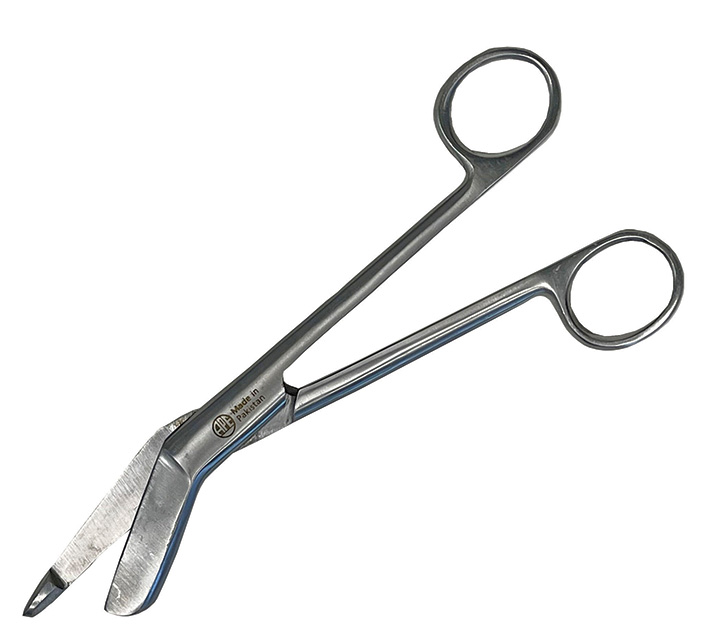 AAProTools Lister Bandage Scissors, Stainless Steel, Adult - Bulk Multipack  - Select Quantity (Black, 3.5-10 Pack)
